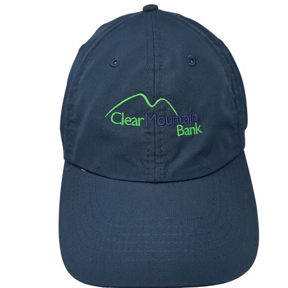 Clear Mountain Bank Strapback Hat Blue XL Fit Adjustable Embroidered Imperial - Picture 1 of 8
